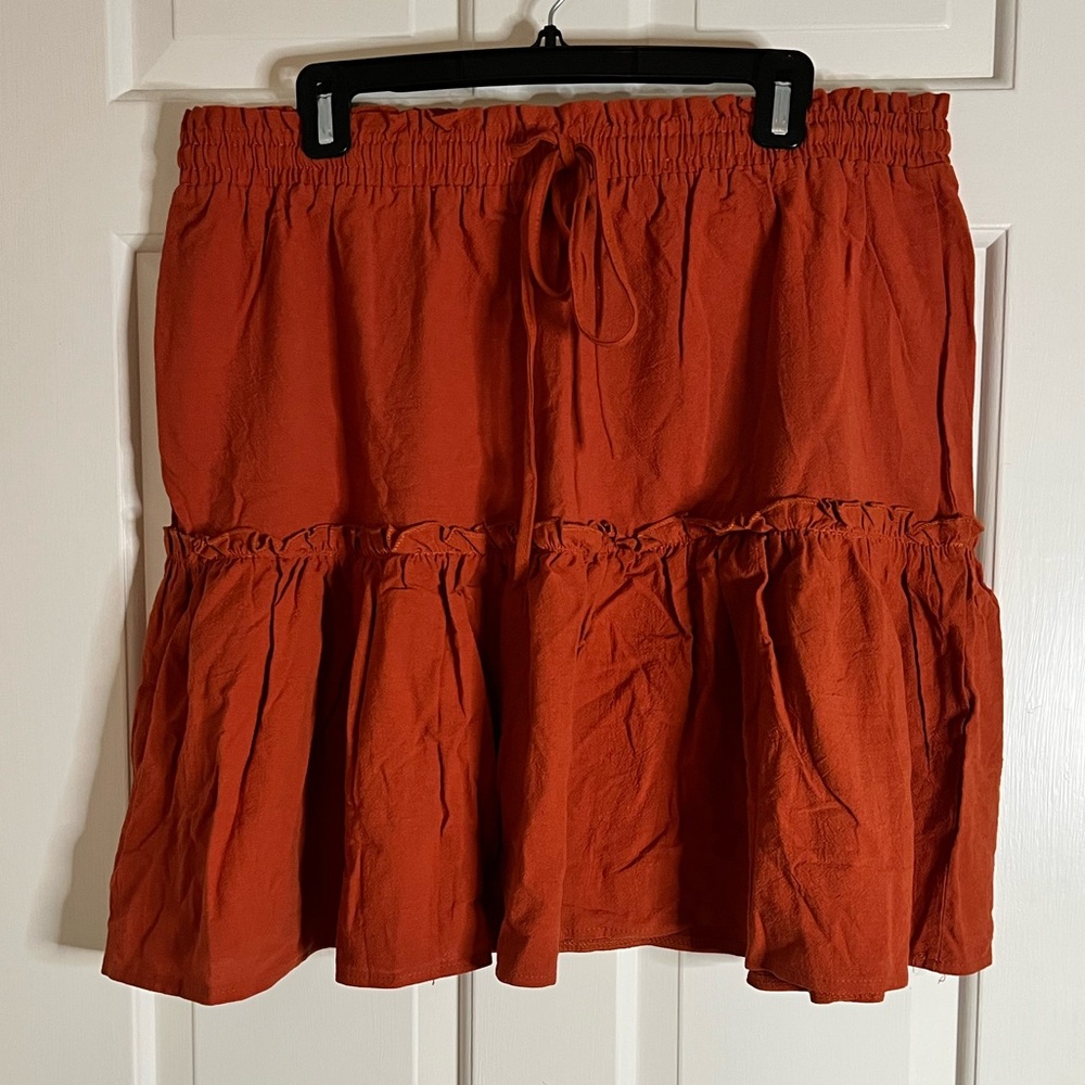 Orange skirt size XXL